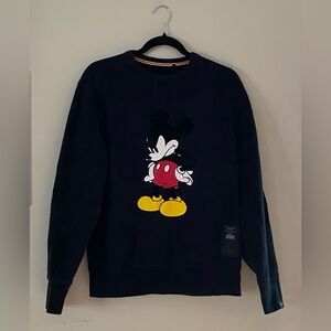 RAG & BONE DISNEY Collaboration MICKEY MOUSE unisex sweater black Sz S